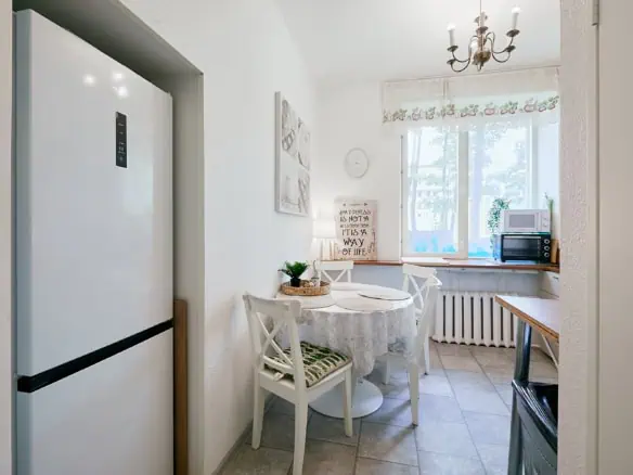 Comfortable bedroom at Koolrooms Tallinn with stylish decor and modern amenities.