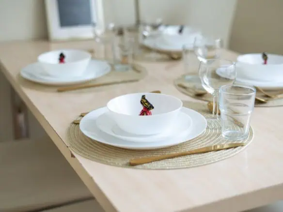 Bright, modern kitchen with contemporary decor and natural light.