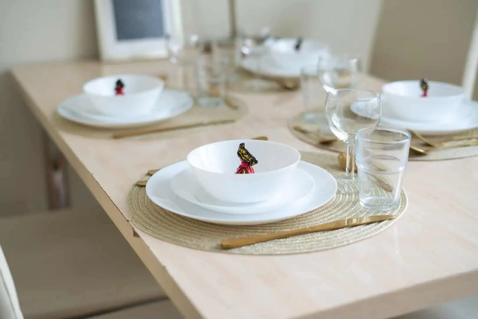Bright, modern kitchen with contemporary decor and natural light.
